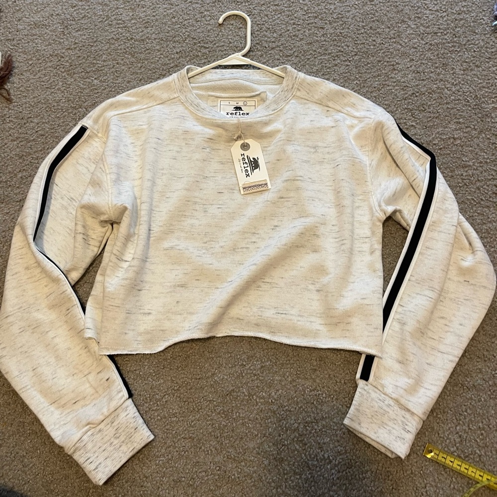 Reflex cropped sweatshirt